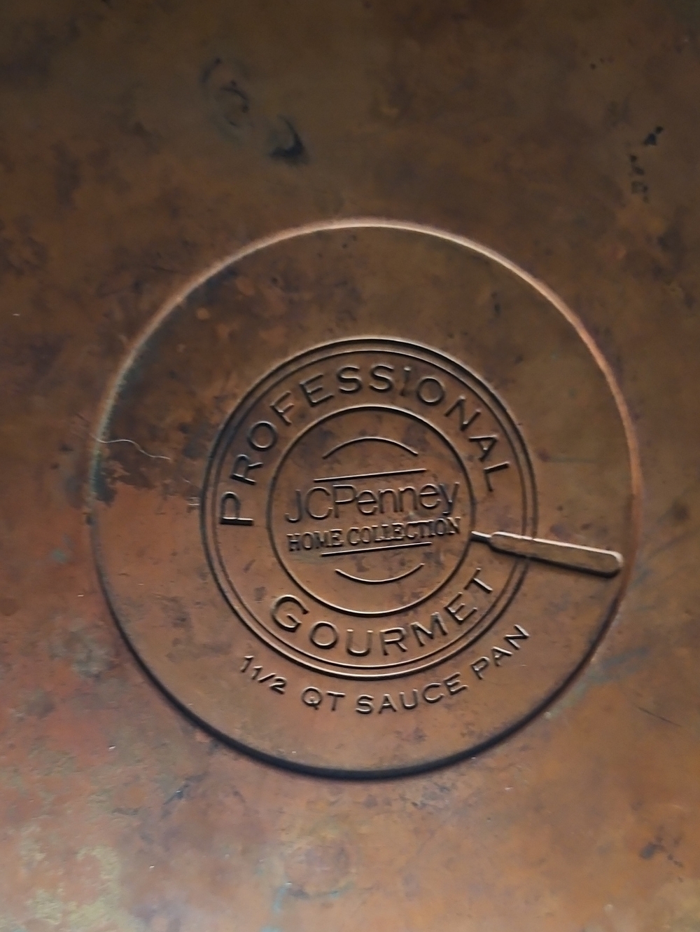 JC Penny 1.5 Qt Pan W/ Lid & Copper Bottom - Picture 2 of 6
